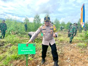 Kapolres PPU Hadiri Kegiatan Penanaman Pohon di Ibu Kota Nusantara dalam Rangka Latsidarnus Nusantara XLIV 2024