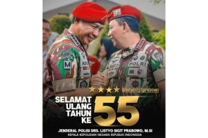 Genap Berusia 55 Tahun, Panglima TNI ke Kapolri: Selamat Ulang Tahun Sahabatku