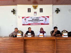 Upaya Bersama Penurunan Angka Stunting, Bhabinkamtibmas Polsek Gantar Hadir Dalam Rakor Mini Lokakarya