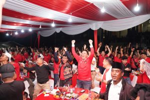 Nobar Semifinal Piala Asia U-23 di Polda Riau,Garuda Muda Sangat Luar Biasa