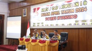 Kapolres Kuansing Pimpin ANEV dan GO Triwulan 1 &amp; Bulan April 2024