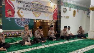 Binrohtal Personel Polres Prabumulih kembali digelar di Masjid Nur Arifin