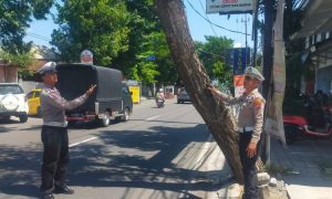 Satlantas Polres Kediri Kota Patroli Sambang untuk Menciptakan Kamseltibcarlantas