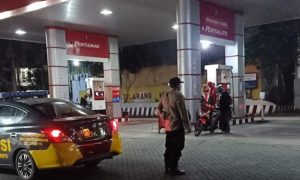 Backbone Polsek Mojoroto Patroli Harkamtibmas ke SPBU Raung dan Tamanan