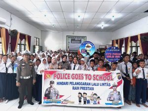 atlantas Polres Siak Gelar Police Goes To School edukasi Penting nya Keselamatan Berlalu Lintas