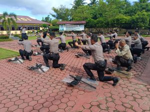 Persiapan Pengamanan Pilkada 2024, Personel Polres Mempawah Diberikan Latihan Dalmas