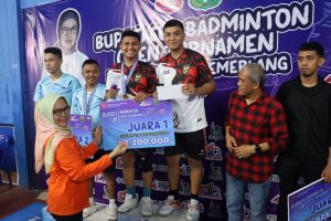 PB. Bhayangkara Presisi Berhasil Rebut Juara I Ganda Madya dan Ganda Lokal Bone Bolango Pada Kejuaraan Open Tournament Badminton Bupati Cup 2024