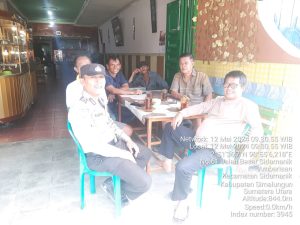 Bripka Harjanto Gultom Tingkatkan Keamanan Melalui Coffee Morning di Sidamanik
