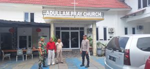 Anggota Polsek Candipuro Laksanakan Pengamanan Kegiatan Kebaktian di sejumlah Gereja