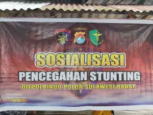 Ditpolairud Polda Sulbar Sosialisasikan Pencegahan Stunting di Pulau Karampuang