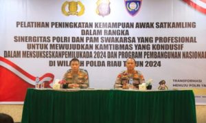 Penutupan Pelatihan Awak Satkamling Riau, Siap Jaga Keamanan Jelang Pilgubri 2024