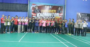 HUT Bhayangkara ke-78: Poresta Malang Kota Gelar Turnamen Badminton, Piala Kapolresta Cup 2024