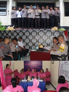 Kunjungan Kerja Kapolres dan Ketua Bhayangkari Cabang Maluku Tengah ke Polsek Amahai