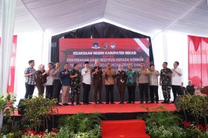 Restitusi Korban TPPO, Wakapolres Bekasi Sambut Kunker Kajati Jabar