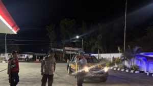 Polsek Sekotong Tingkatkan Patroli di SPBU Sayong, Antisipasi 3C dan Gangguan Kamtibmas