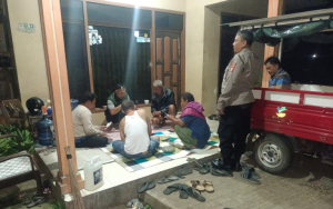 Patroli malam,Polsek Tanjungkerta Polres Sumedang terus berusaha wujudkan situasi yang aman dan kondusif