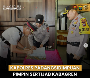 Kompol Zulkarnain Jabat Kabagren Polres Padangsidimpuan