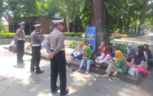 Satlantas Polres Kediri Kota Gelar Sosialisasi Etika Berlalu Lintas di Taman Sekartaji Kediri