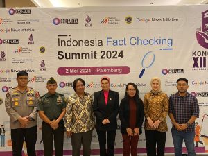 Kabid Humas Polda Sumsel Kombes Pol Sunarto, Menghadiri Acara Indonesia Fact Checking Summit dan Press Freedom Conference