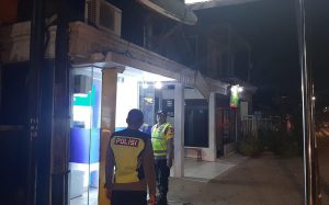 Polsek Puncu Patroli Malam di Perbankan Gencar Binluh Nasabah 