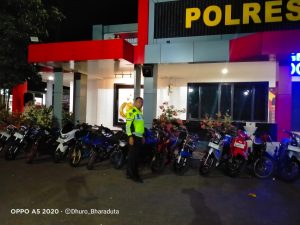 Patroli Malam Polres Ponorogo Berhasil Amankan 20 Pelaku Balap Liar