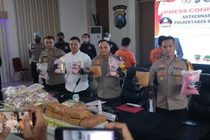 Polrestabes Surabaya Berhasil Amankan Sindikat Sabu Jawa Sumatera Sita 40 kg Sabu