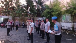 Personil Polres Singkawang Lakukan Pengamanan Penetapan Calon Terpilih DPRD Kota Singkawang