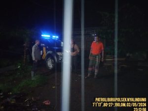 Patroli Biru Polsek Nyalindung Tingkatkan Keamanan di Wilayah Hukumnya