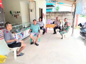 Bripka Rio Sumboyo Bhabinkamtibmas Polsek Panongan Polresta Tangerang Laksanakan Guyub TNI- Polri