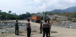 Sinergitas TNI-POLRI Laksanakan Pengamanan Bersama untuk kelancaran Percepatan Pembangunan PSN Bendungan Lau Simeme