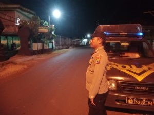 Jamin Rasa Aman, Polsek Tragah Polres Bangkalan Rutin Gelar Patroli Malam Hari