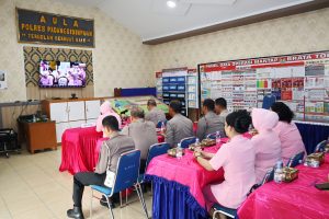 Kapolres Padangsidimpuan Hadiri Peresmian Gedung Kantor Pusat Yayasan Kemala Bhayangkari Secara Virtual