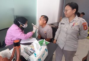 272 Personel Gelar Pemeriksaan Berkala Kesehatan di Jajaran Polresta Balikpapan