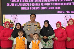 Via Zoom, Polresta Tangerang Ikuti Puncak Syukuran Yayasan Kemala Bhayangkari Ke 44