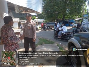 Ciptakan kamtibmas, Anggota Polsek Gending laksanakan patroli sambang tokoh masyarakat