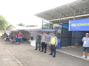 Polsek Kedungwaru Lakukan Pengamanan Pertanding Sepakbola Antar Desa Se-Kabupaten Tulungagung