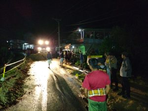 Respon Cepat, Polsek Mamasa Datangi TKP Bencana Alam Tanah Amblas