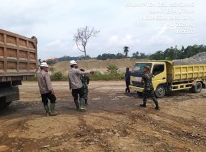 TNI Dan POLRI Laksanakan Pengamanan Bersama untuk kelancaran Percepatan Pembangunan PSN Bendungan Lau Simeme