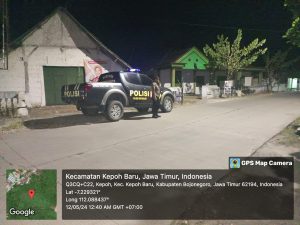 Antisipasi Kriminalitas,Polsek Kepohbaru Polres Bojonegoro Tingkatkan Patroli Malam