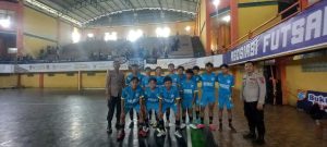 Polsek Juntinyuat Lakukan Pengamanan dan Pengawalan Tim Futsal