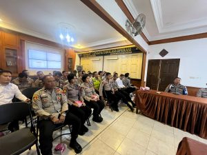 Personil Polsek Tanjung Raja Mengikuti Giat Penyuluhan Hukum dan Supervisi Bidkum Polda Sumsel di Mapolres Ogan Ilir