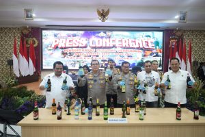 75.279 Botol Miras Berhasil Disita Polda Banten dan Polres Jajaran Selama Operasi Pekat Tahun 2024