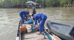 Rutinitas Sat Polairud Polres Tanjung Balai Laksanakan Patroli Perairan Cegah Masuknya Narkoba Melalui Wilayah Perairan