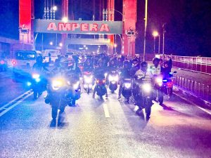 Ratusan Anggota Klub Motor 'Terpanggil' Ikut Patroli Bersama Kapolda Sumsel Jaga Kamtibmas dikota Palembang