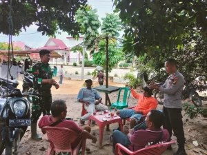 TNI dan Polisi di Ukui Lakukan Komunikasi Sosial bersama Warga Binaanya