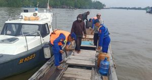 Sat Polairud Polres Tanjung Balai Laksanakan Patroli Ingatkan Nelayan Waspada Cuaca Extrem