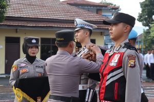Wakapolres Rejang Lebong Pimpin Upacara Penerimaan Siswa Latja SPN Polda Bengkulu