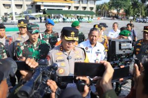 Presiden Jokowi ke Pekanbaru, Polda Riau Gelar Apel Kesiapan Pasukan