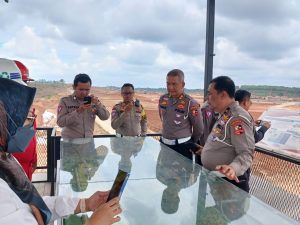 Polres PPU Lakukan Pengamanan Kunjungan Korlantas Polri ke Bandara VVIP di Kabupaten Penajam Paser Utara