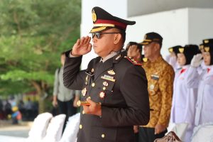 Kapolres Tanjung Balai Hadiri Upacara Peringatan Hari Lahir Pancasila Tahun 2024 Pemersatu Bangsa Menuju Indonesia Emas 2045